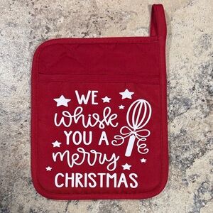Red Christmas Pot Holder